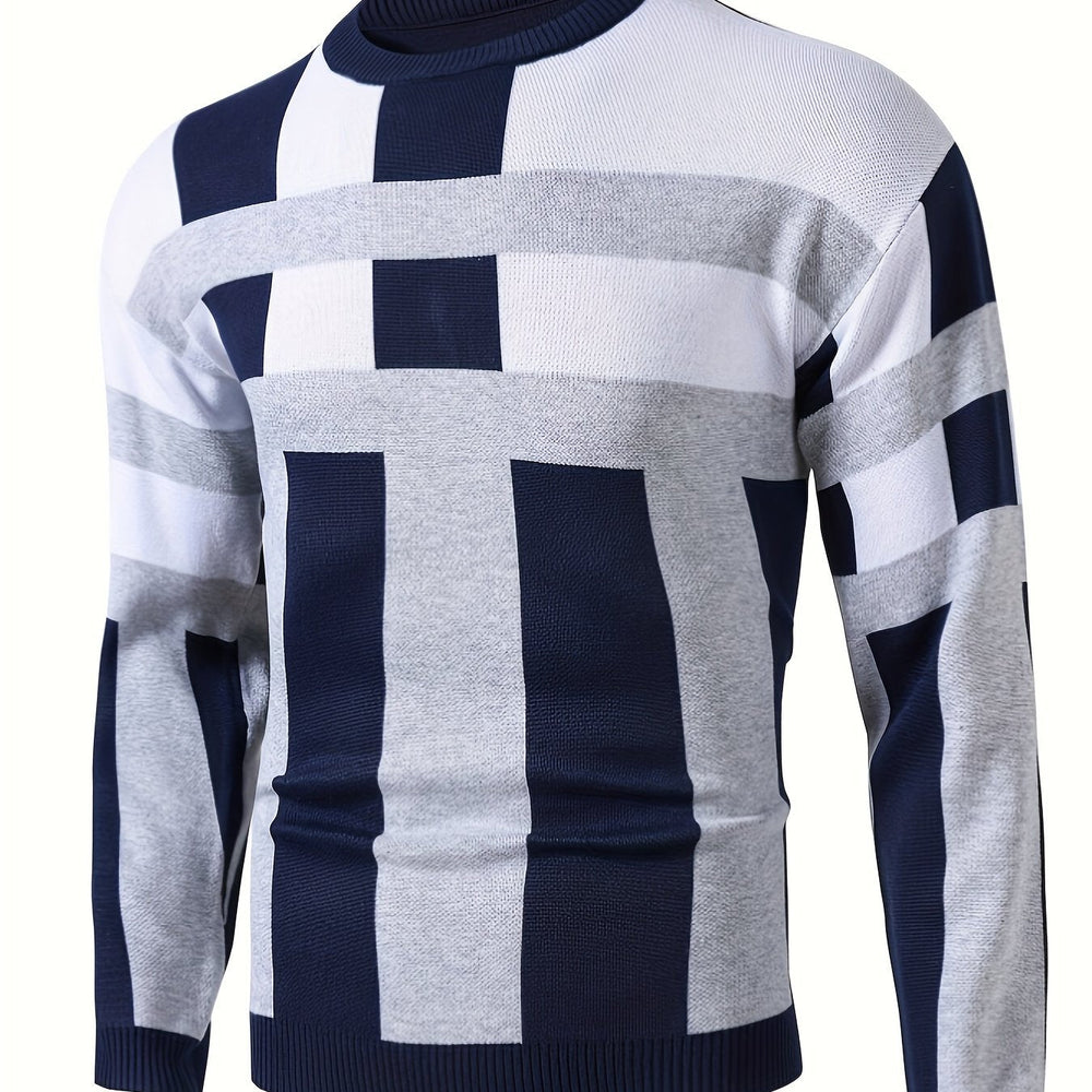 ZACHARIE | MEN'S SLIM FIT CREW NECK PULLOVER SWEATER 2